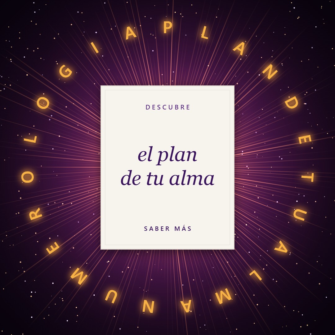 Plan de tu alma en numerología