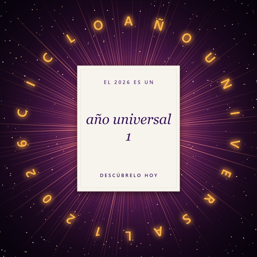 Numerología 2026, año universal 1